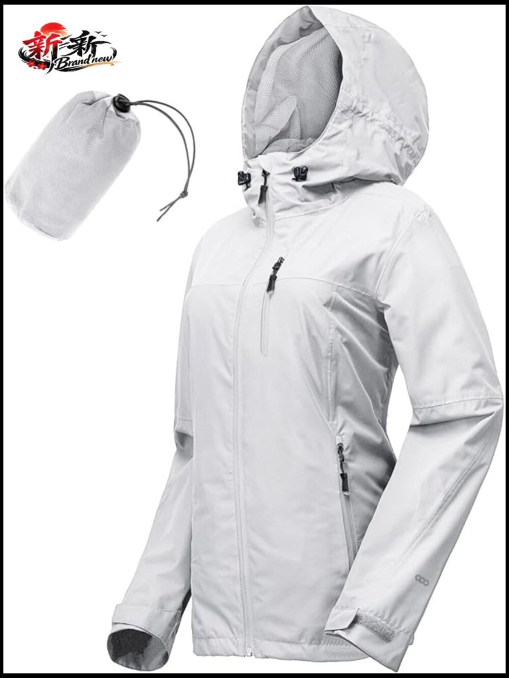 Lightweight Waterproof Rain Jacket with Hood Cycling Bike Jacket Windbreaker